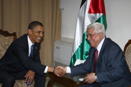 U.S. President Barack Obama meets with Palestinian National Authority President Mahmoud Abbas